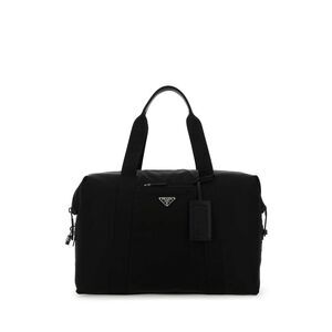 Prada Men Black Nylon Travel Bag